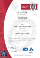 Certifikát EMS